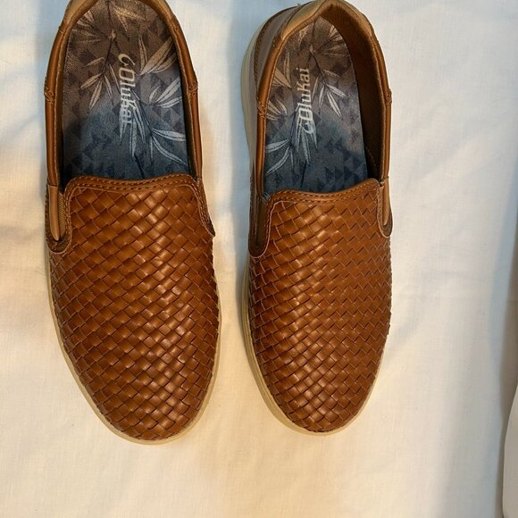 OluKai Men's Lae'ahi Lauhala Fox Woven Slip-On Loafers Men's 9.5 or EU 42.5 - Picture 3 of 8
